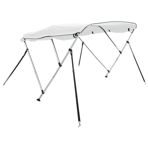 vidaXL Parasolar Bimini 3 arcuri pereți laterali, 183x(137-152)x137 cm