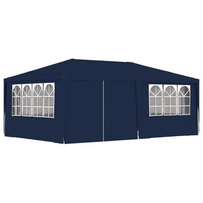 vidaXL Cort de petrecere profesional cu pereți albastru 4x6 m 90 g/m²