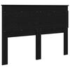 vidaXL Tăblie cap cu headboard Stejar Negru 160 cm Lemn compozit