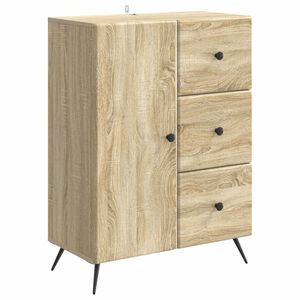 vidaXL Bufet cu sertar Stejar Sonoma 66 x 34,5 x 90 cm Lemn prelucrat
