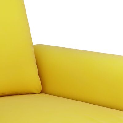 vidaXL Canapea de o persoană, galben, 60 cm, catifea