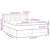 vidaXL Pat box spring cu saltea, roz, 160x210 cm, catifea