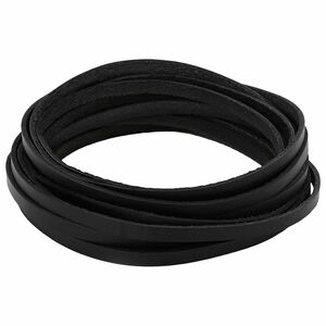 vidaXL Curea Din Piele 1 Negru 1000 x 0,8 cm Piele