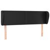 vidaXL Tăblie de pat cu aripioare gri 147x23x78/88 cm piele ecologică