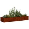 vidaXL Jardinieră Rusty 280x80x40 cm Oțel pentru intemperii