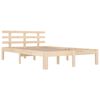 vidaXL Cadru de pat, 140x190 cm, lemn masiv de pin