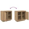 vidaXL Bufet Stejar Artizanal 80 x 40 x 75 cm Lemn compozit