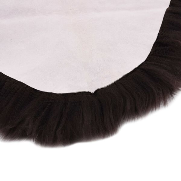 vidaXL Covor din piele de oaie, maro, 60 x 180 cm