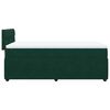 vidaXL Pat box spring cu saltea, verde &icirc;nchis, 90x190 cm, catifea