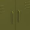 vidaXL Dulap de depozitare, verde măsliniu, 80x35x101,5 cm, oțel