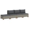 vidaXL 4 buc. Set de lounge din ratan cu perne GENDT Ratan Natural