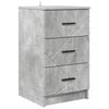 vidaXL Dulap de noapte Gri beton 38 x 38 x 66 cm Lemn compozit