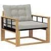 vidaXL Set de canapele de exterior Lemn solid de Acacia și Textilene
