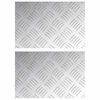 vidaXL Trepte 2 buc. 30 x 20 cm Argintiu Aluminiu Dreptunghiular