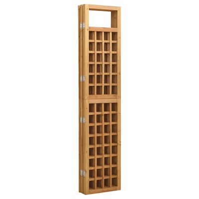 vidaXL Separator cameră cu 5 panouri, 201,5x180 cm, nuiele lemn brad