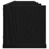 vidaXL Raft de perete Stejar Negru 100 x 18 x 18 cm Lemn compozit