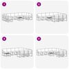 vidaXL Set de canapele de exterior 11 pcs Gri natural și deschis