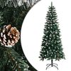 vidaXL Brad de Crăciun artificial cu suport, verde, 180 cm, PVC
