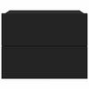 vidaXL Noptiere, 2 buc., negru, 40x30x30 cm, lemn prelucrat