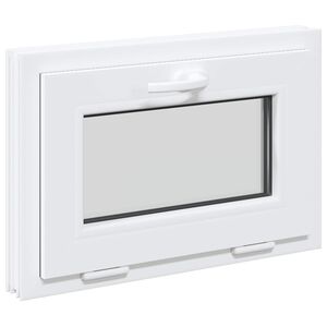 vidaXL Fereastră de subsol culoare internă albă RISOR 60 x 40 cm