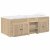 vidaXL Cadru de pat loft cu sertar 3 buc. Stejar Sonoma Lemn prelucrat