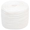 vidaXL Fr&acirc;nghie utilitară multifuncțională 10 mm 25 m Alb PP