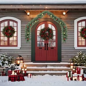 vidaXL Ghirlandă de Crăciun decorată cu globuri și lumini LED, 5 m