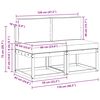 vidaXL 2 Bucată Canapea Medie pentru Exterior Lemn Solid de Acacia