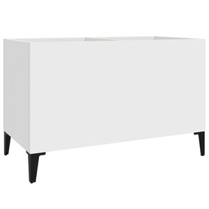 vidaXL Dulap de discuri, alb, 74,5x38x48 cm, lemn prelucrat