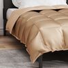 vidaXL Duvet de iarnă Auriu 220 x 135 cm Satin și Microfibra