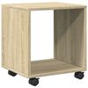 vidaXL Dulap cu roți, stejar sonoma, 37x33x42,5 cm, lemn prelucrat