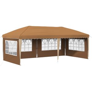 vidaXL Cort de Petrecere Pop-up 574 x 289 x 245 cm Bej