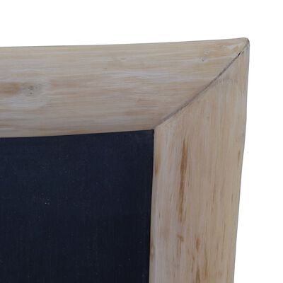 vidaXL Table de scris negre, 3 buc., 30 x 70 cm, lemn de tec