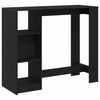 vidaXL Masă de bar 124 x 46 x 103.5 cm Lemn prelucrat Stejar Negru
