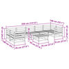 vidaXL Set canapele grădină, 8 piese, lemn masiv brad douglas