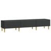 vidaXL Cabinet TV 147 x 34,5 x 30 cm Negru Lemn prelucrat