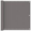vidaXL Ecran de balcon Gri deschis 120 x 1000 cm HDPE și Aluminiu