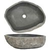 vidaXL Chiuvetă din piatră de r&acirc;u, (45-53)x(34-41) cm, oval