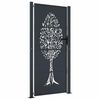 vidaXL Poartă de grădină antracit 100x200 cm oțel model copac