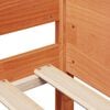 vidaXL Cadru de pat fără saltea maro ceruit 80x200 cm lemn masiv pin