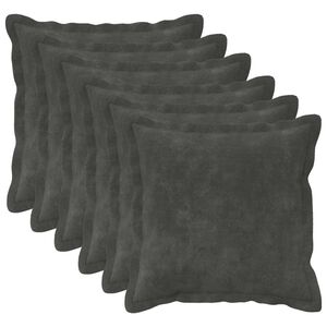 vidaXL Husă pentru pernă 6 buc. HOUTEN Antracit 30 x 30 cm
