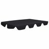 vidaXL Copertină de rezervă leagăn grădină, negru, 150/130x105/70 cm