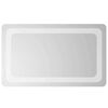 vidaXL Oglindă de baie cu LED Transparent 50 x 30 cm sticlă securizată
