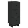 vidaXL Dulap cu sertare Negru 33 x 34,5 x 90 cm Lemn prelucrat