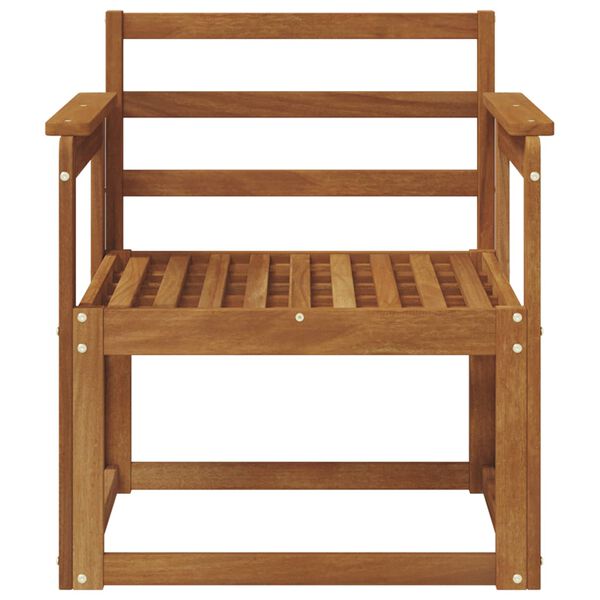 vidaXL Canapea de exterior Lemn Solid de Acacia natural