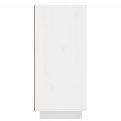 vidaXL Servantă, alb, 110x34x75 cm, lemn masiv de pin
