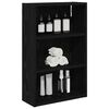 vidaXL Dulap de perete pentru baie Stejar Negru 40 x 16 x 62,5 cm