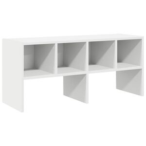 vidaXL Suport pantofi stivuibil alb 89,5x30x40 cm