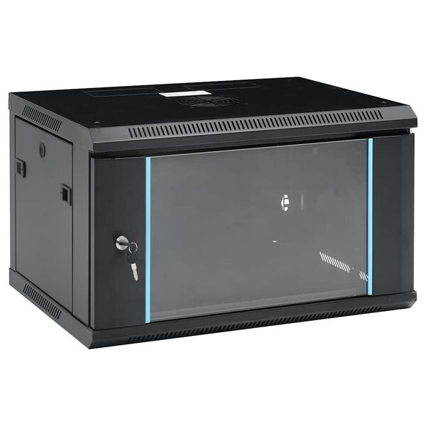 vidaXL Dulap de server, montare pe perete, 6U, 19" IP20 600x450x350 mm