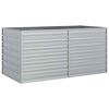 vidaXL Strat &icirc;nălțat de grădină argintiu 160x80x77 cm oțel galvanizat